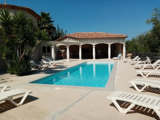 Bienvenue A L Hacienda Villa Magalas Exteriör bild